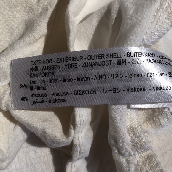 Zara Peplum Linen Blend Shirt - Picture 8 of 9